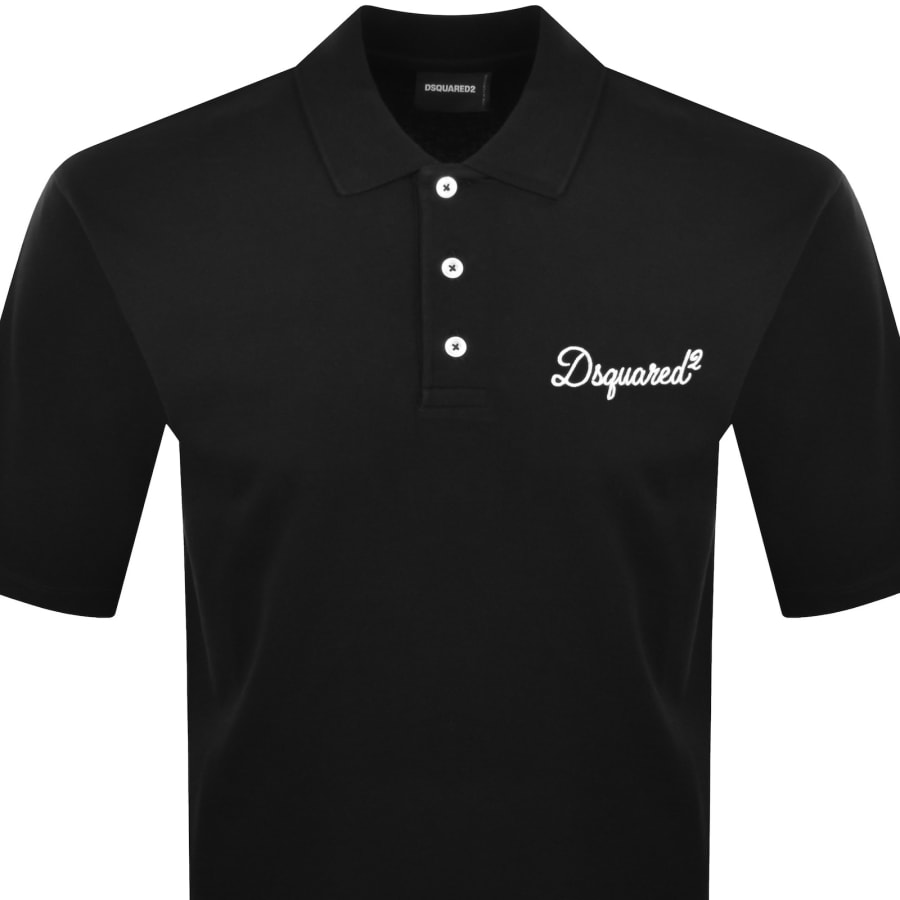DSQUARED2 Polo T Shirt Black | Mainline Menswear dk